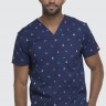 Medicīnas krekls DK612 Dickies Vīriešu medicīnas krekls ar printu Medicīnas krekls DK612